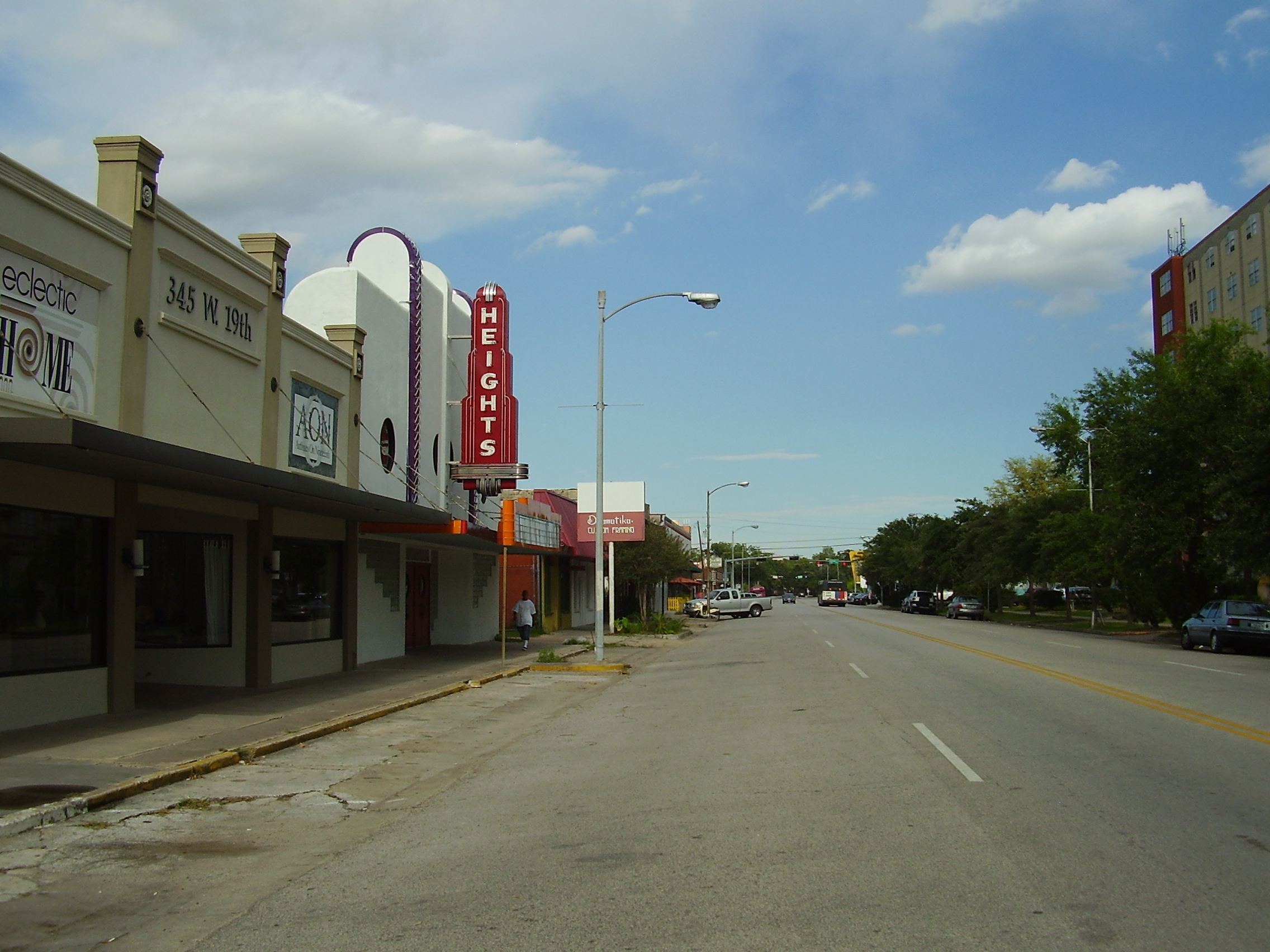 Heights neighborhood in Houston